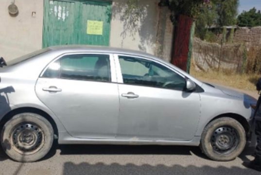 Elementos de las FSPE recuperan vehículo con reporte de robo en comunidad de Morisquillas