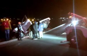 Conductor de camioneta pierde el control y sale del Libramiento Sur