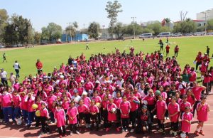 Participan alumnas del estado en el festival deportivo-recreativo “Jugamos todos”