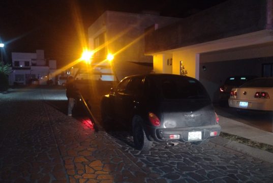 Policía iturbidense recupera vehículo con reporte de robo en Fraccionamiento Presidentes