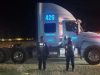 Policía iturbidense recupera y resguarda un tractocamión con reporte de robo