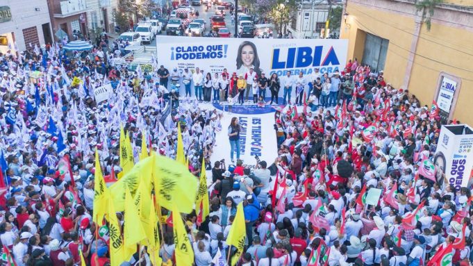 Libia Dennise en San Luis de la Paz y la marcada desunión del PRI y PAN
