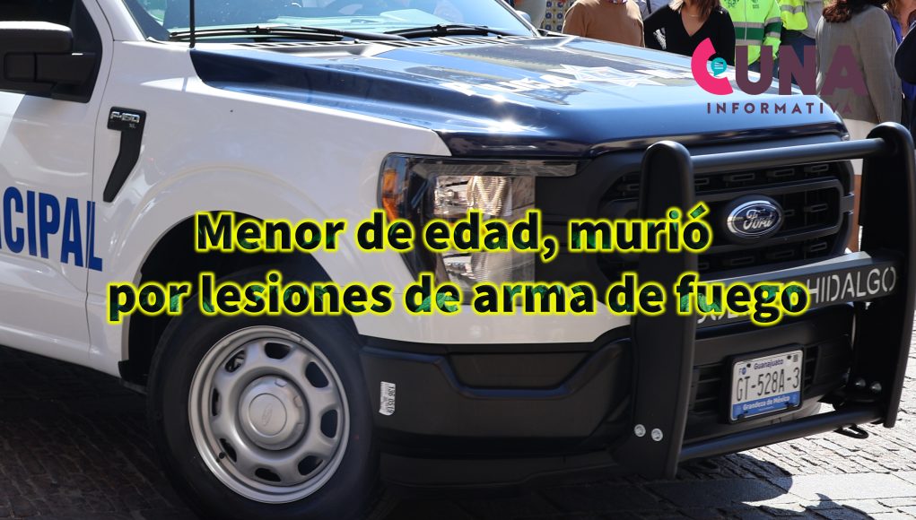 Menor de edad murió por lesiones de arma de fuego