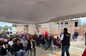 Alcalde entrega pavimentación de calle Río