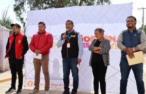 6.9 millones de pesos en pavimentación de calles e iluminación