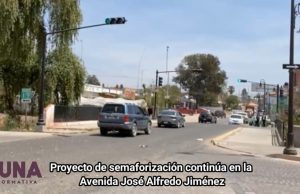 Proyecto de semaforización continúa en Avenida José Alfredo Jiménez