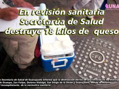 Autoridades sanitarias destruyen 18 kilos de queso (Norte Guanajuato)