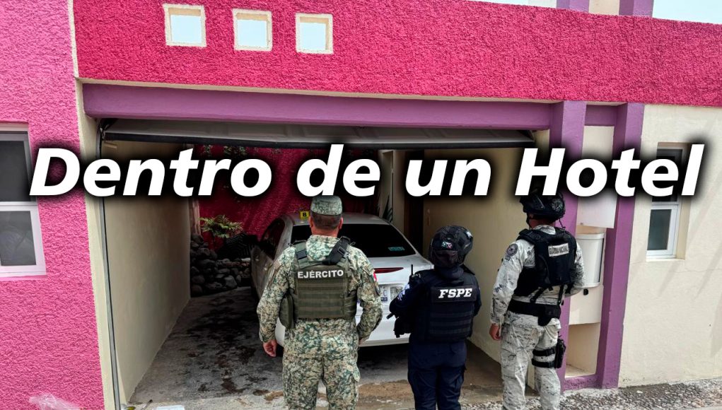 Dentro de un hoterl aseguran armamento
