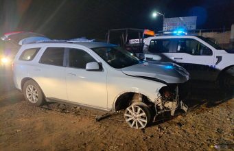 Conductor choca a vehículo en Libramiento Sur, se da a la fuga y es detenido en la Exhacienda de Jesús