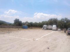 Inician la construcción de la nueva cancha de Fútbol 5 de Villa El Capulín
