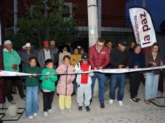 Entrega el Gobierno Municipal obra de alumbrado público en La Soledad de Arriba para fortalecer la seguridad