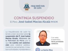 Alerta por sacerdote suspendido